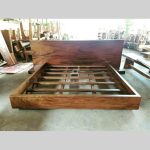 Suar Wood Slab Bed Frame JS-BDF 004