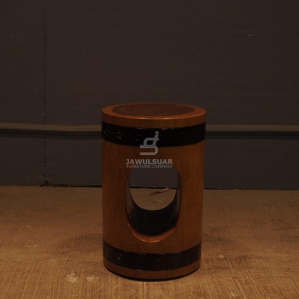 Suar Wood Stool - Side Table JS-STO 004 (1) Suar Wood Stool - Side Table JS-STO 004 - Image 1