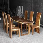 Suar Wood Table & Dining Chairs Set Furniture JS-SFR 001