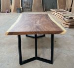 Live Edge Dining Table Metal Legs JS-TBL 003 - Image 2
